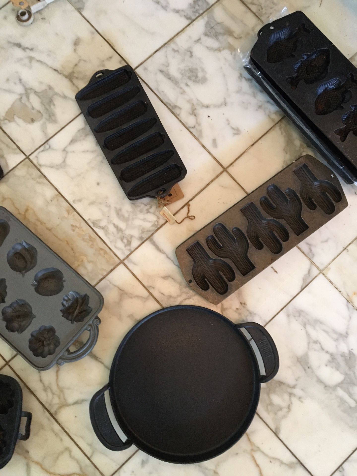 Extremely rare cast iron baking pans $60 each