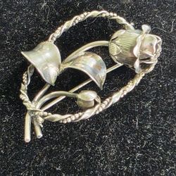 Beau Sterling Vintage Broach 