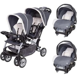 Double Stroller And Car Seat 