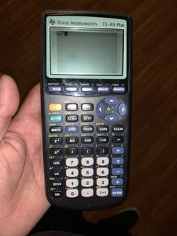 Texas instrument ti-83 plus calculator