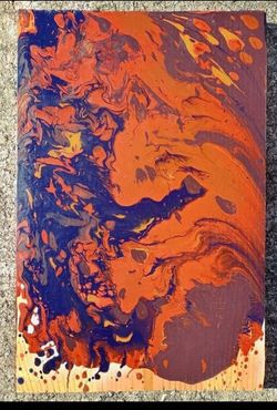 Abstract Original Painting 27" x 14" *50.00 Firm* Home Decor Artwork