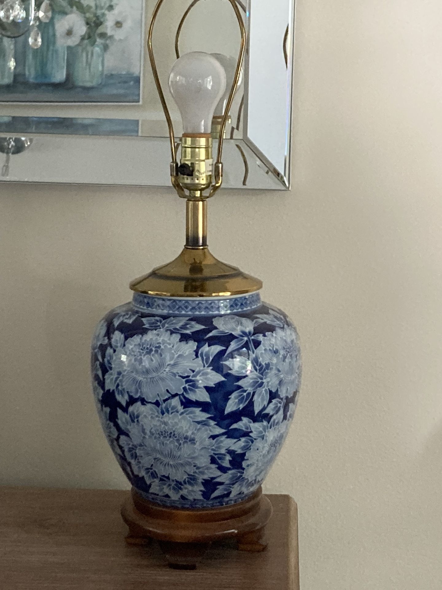 Vintage Ginger Jar Lamp