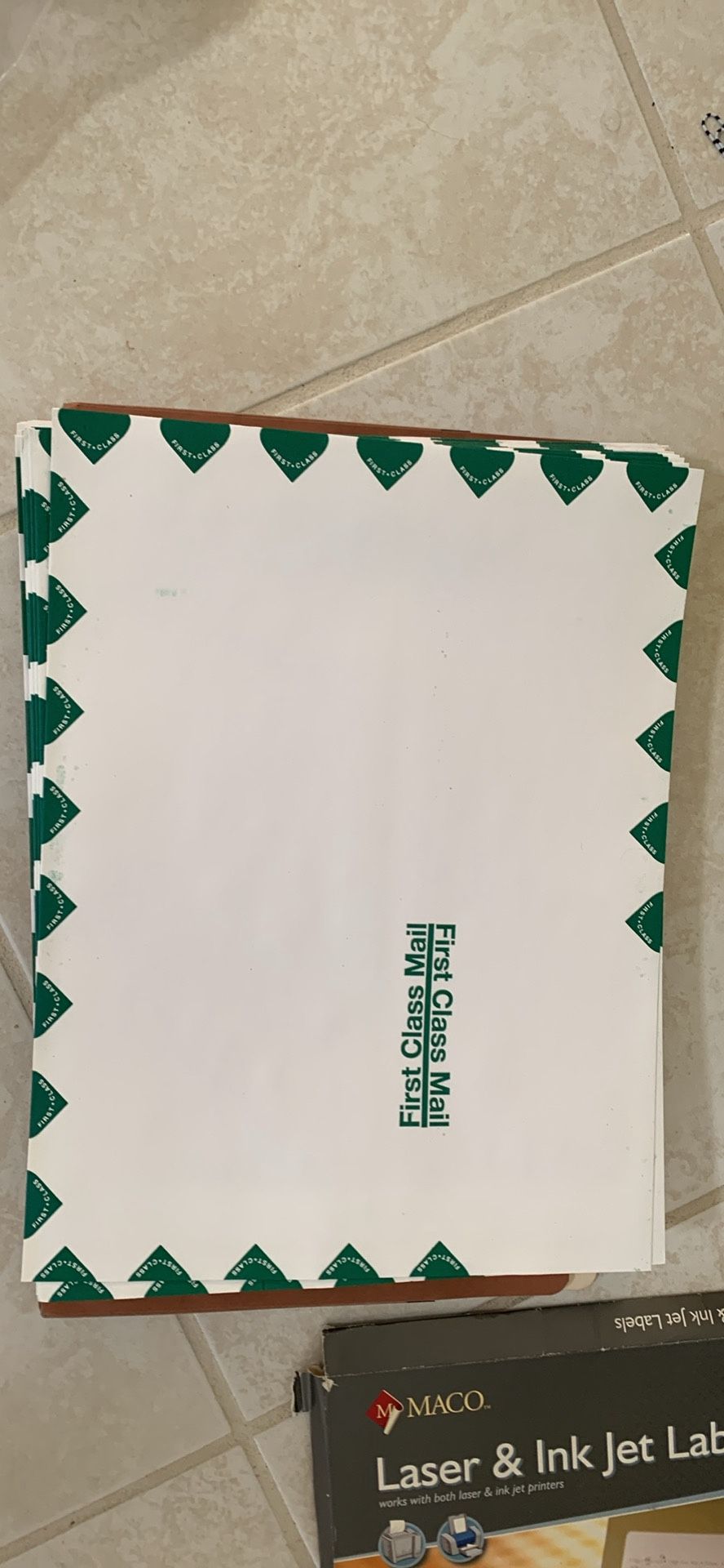 80 First Class Envelopes 10”13”