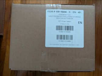 Pokemon prismatic evolutions surprise box case