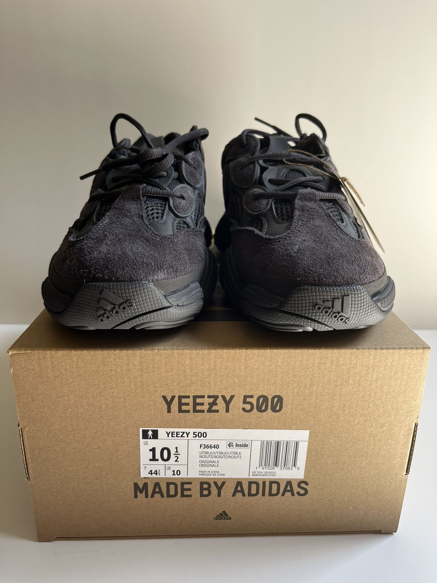 Adidas Yeezy 500 Low Utility Black Size New DS