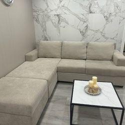 Nice White Sofa Like New clean! Full Sectionals 