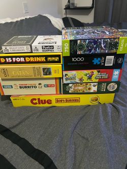 Assorted Board Games! Puzzles sold!