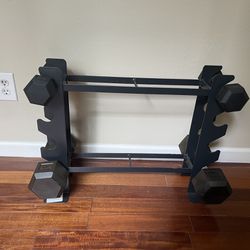 Weight Rack With 8lbs And 20lb Weights