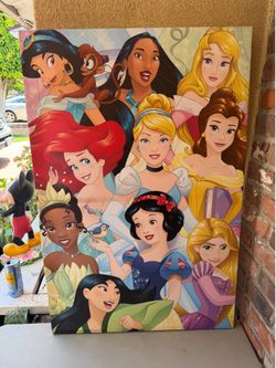 Disney princes canvas  24x30