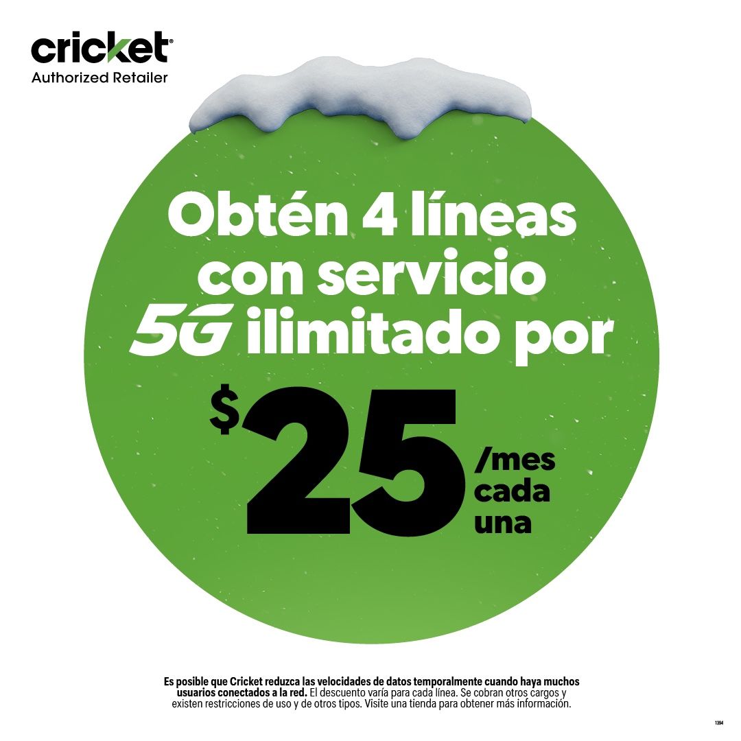 4 Lineas/$25