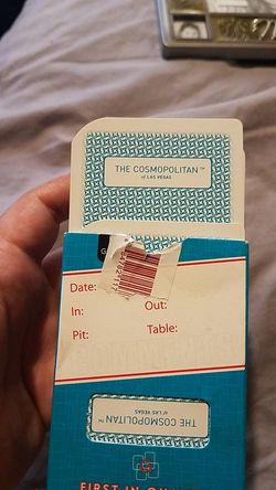 Vegas casino card deck