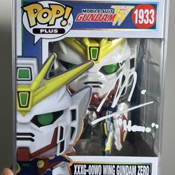 Funko Pop! PLUS Mobile Suit Gundam Zero #1933 Signed Mark Hildreth JSA