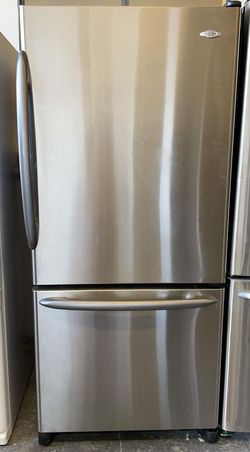 Amana Bottom Freezer Stainless Steel Refrigerator
