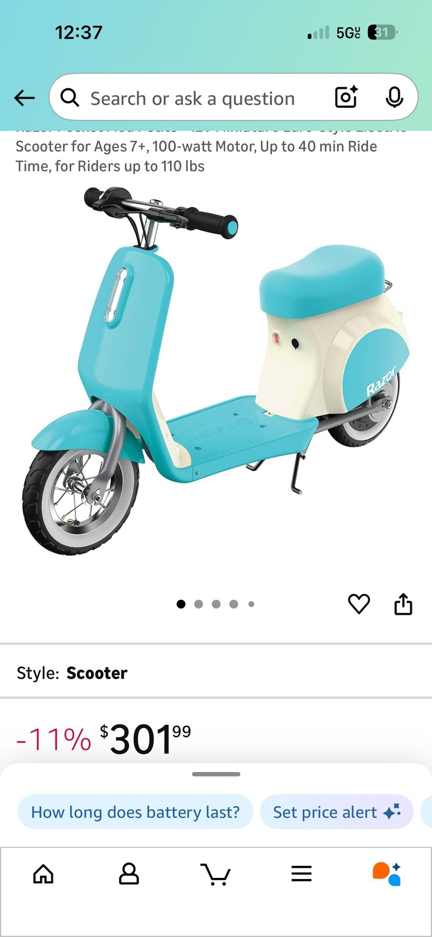 Pocket mod petite kids scooter
