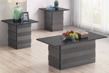 Brand new brown coffee table + 2 end tables