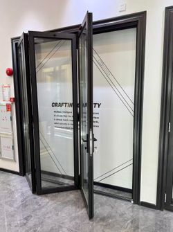 Bifold Patio Door 73 Series Black aluminum new