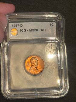 1957-D Lincoln Cent ICG MS66+ RD