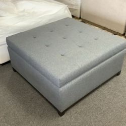 New Stone & Beam Lift Top Graphite Grey Ottoman
