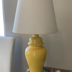 Lamp  - Vintage Ceramic Yellow