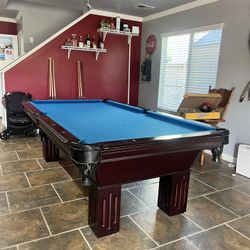 Pool Table 8ft ( Free Delivery & Set Up & New Color Felt Of Your Choice 