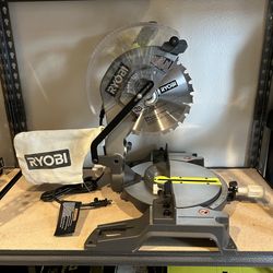 Ryobi 14 Amp Corded 10 in. Compound Miter Saw with LED Cutline Indicator
