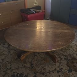 Round Wooden Coffee Table