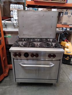Vulcan 6-Burner Commercial Gas Range with Oven