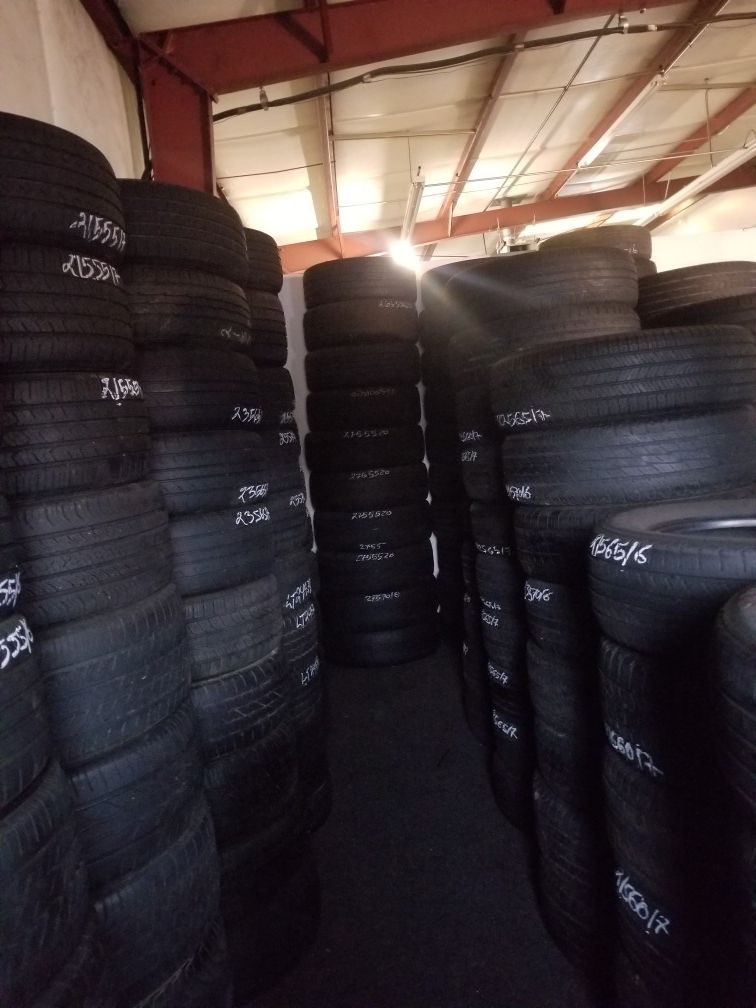 offer of used tires of all sizes