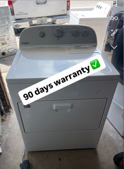 Whirpool Dryer 90 days warranty ✅ 