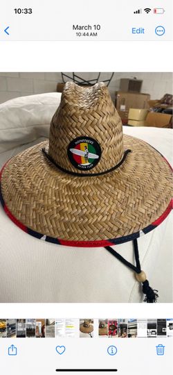 Moondoggies Beach Club Wide Brim Straw Hat