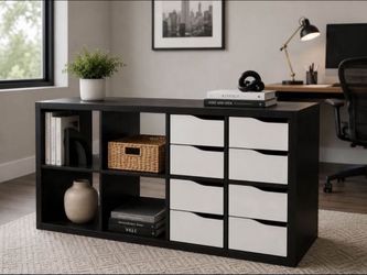 Modern Black Storage Unit / Credenza