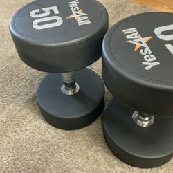 50 Lb Pair Dumbells 