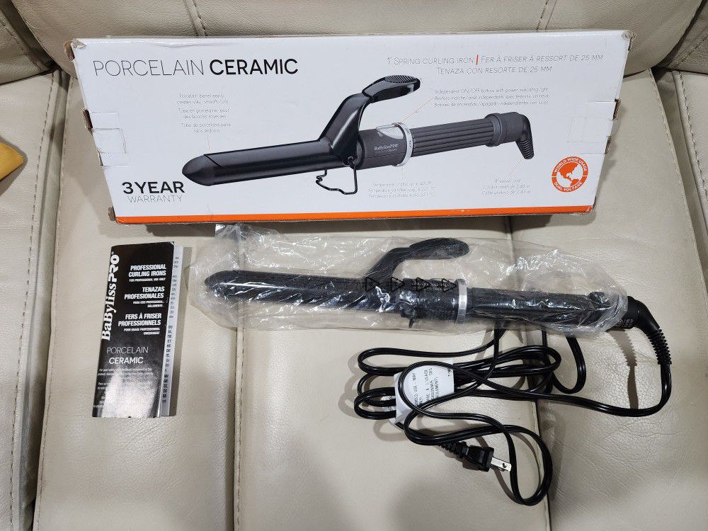 Babyliss Porcelain Ceramic Professional Curling Iron 1.25 Inches