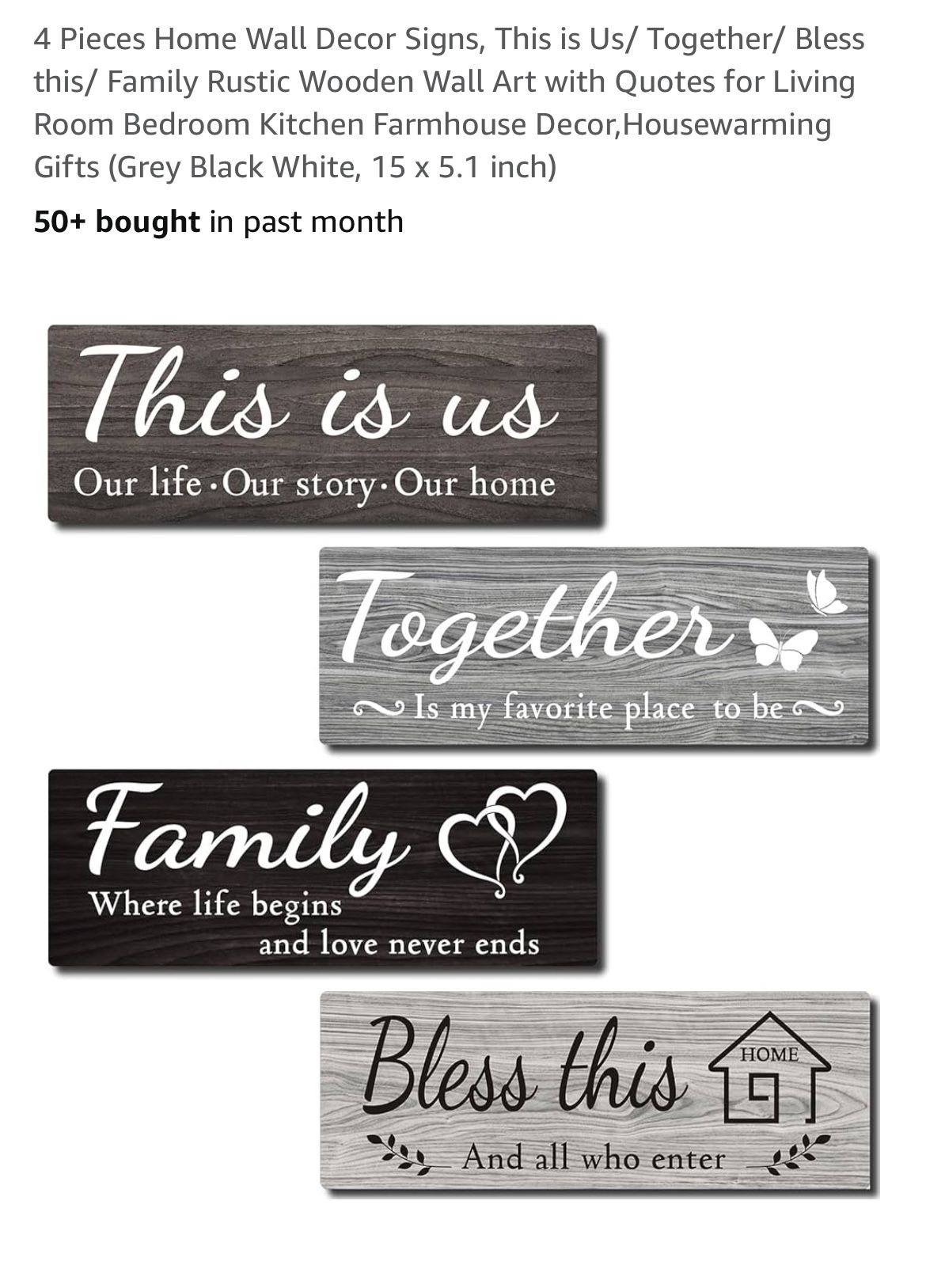 Home Decor 4pcs