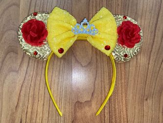Belle Princess Mickey Mouse Ears Headband