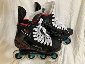 Used Custom Junior Bauer Size 5D Vapor 2X Inline Hockey Skates