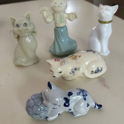 Cat Figurines Perfume Bottles 