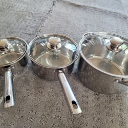 New stainless steel cookware set