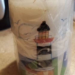 Candel Lighthouse At The Beach 