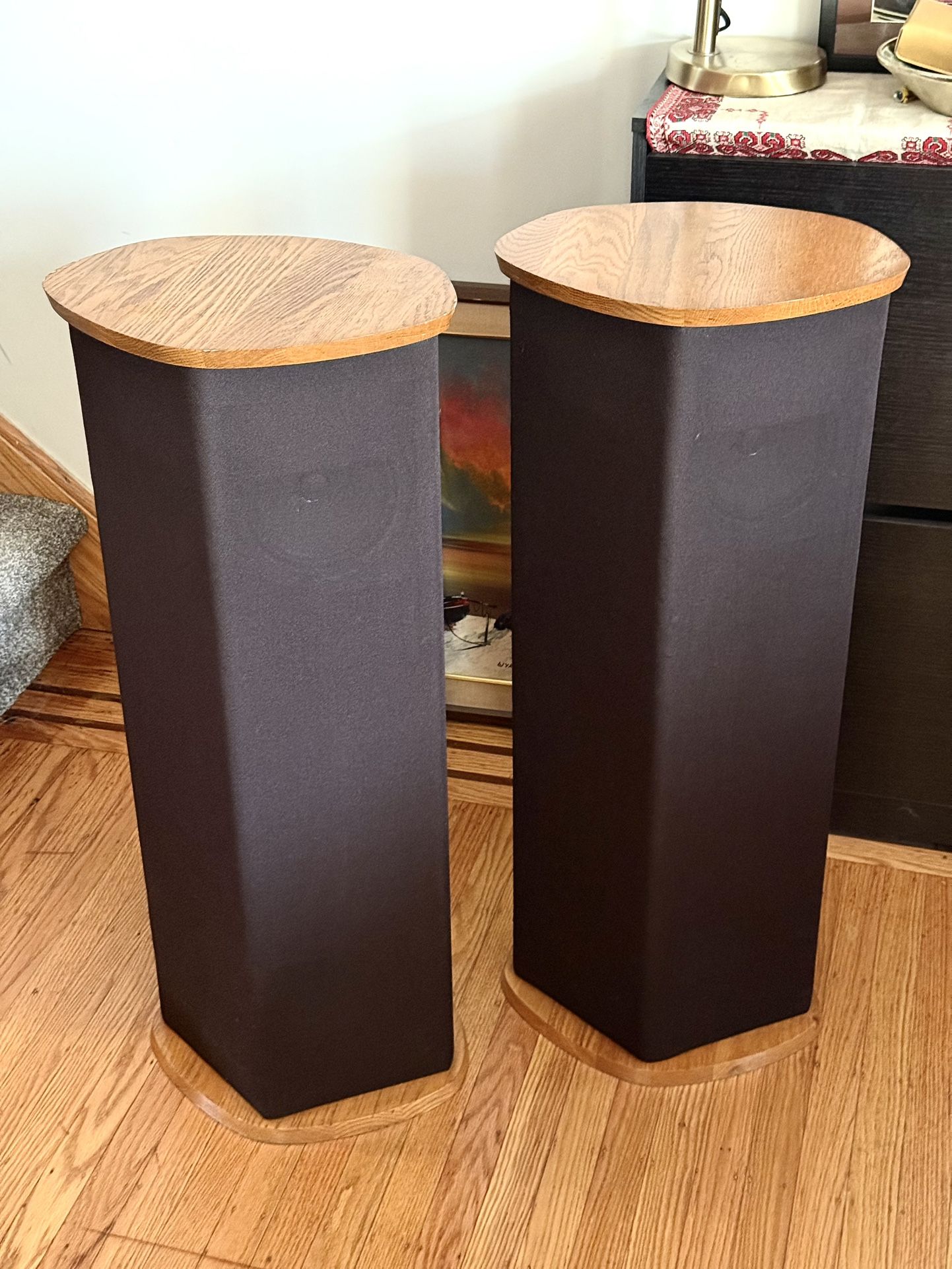 DCM TimeWindow 1A Floorstanding Speakers - Bipolar, Natural Wood, Excellent