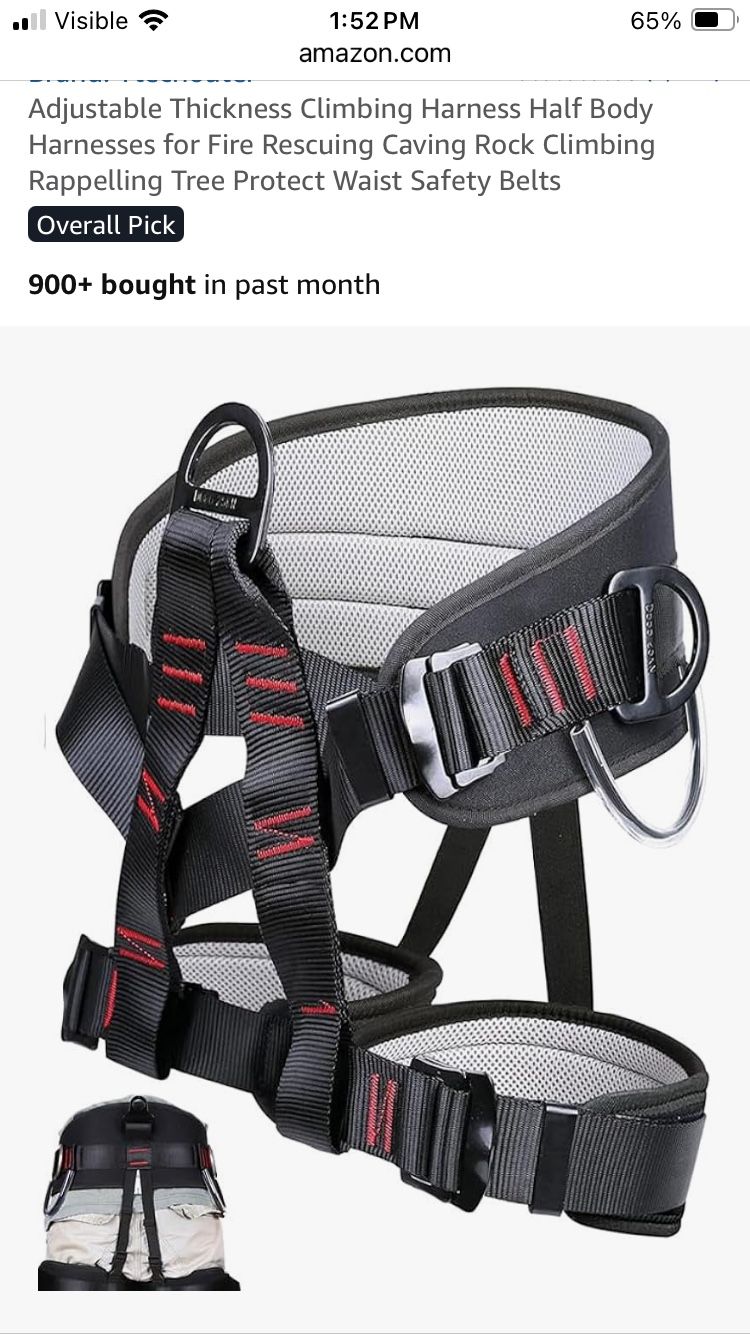 Half Body Climbing Harness And Tree Climbing Iron Shoes
