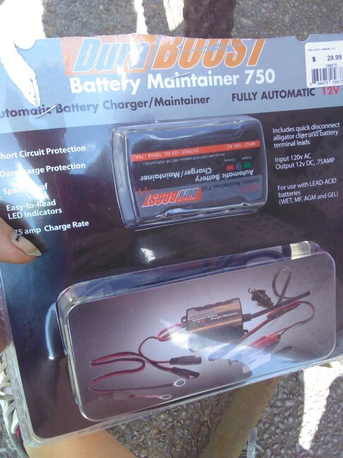 Dura boost battery maintainer 750 automatic battery charger maintain