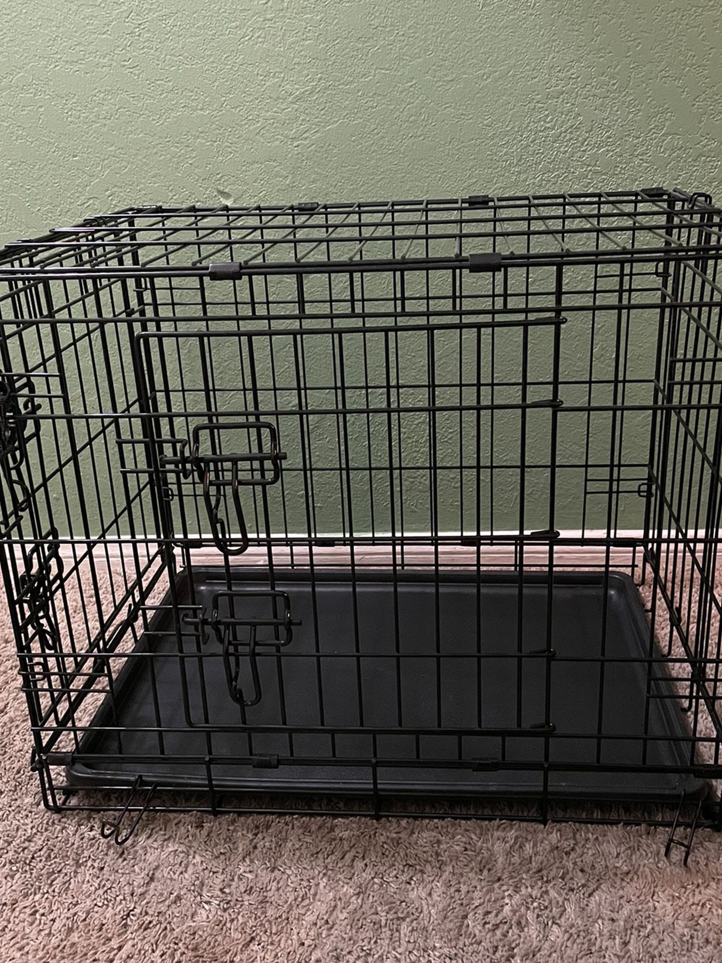 2 Door Foldable Small Dog Crate