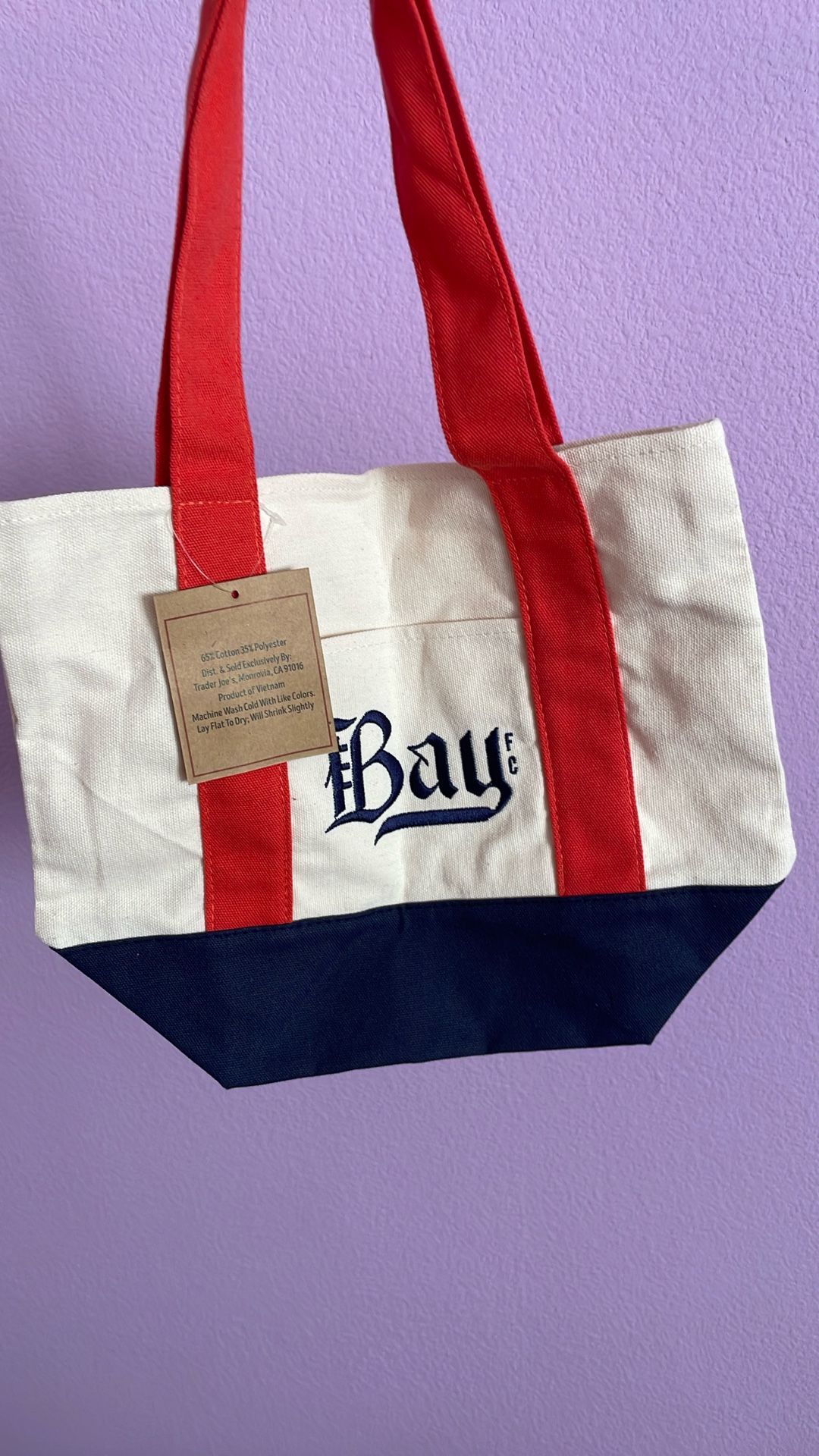 Trader Joe’s x BAY FC Mini Canvas Tote Bag / Limited / PayPal Park 🏟️