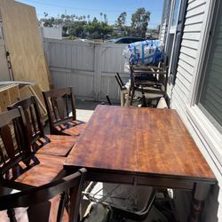 Dinner table for chairs