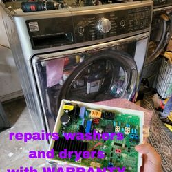 REPAIRS WASHER AND DRYER WITH WARRANTY 