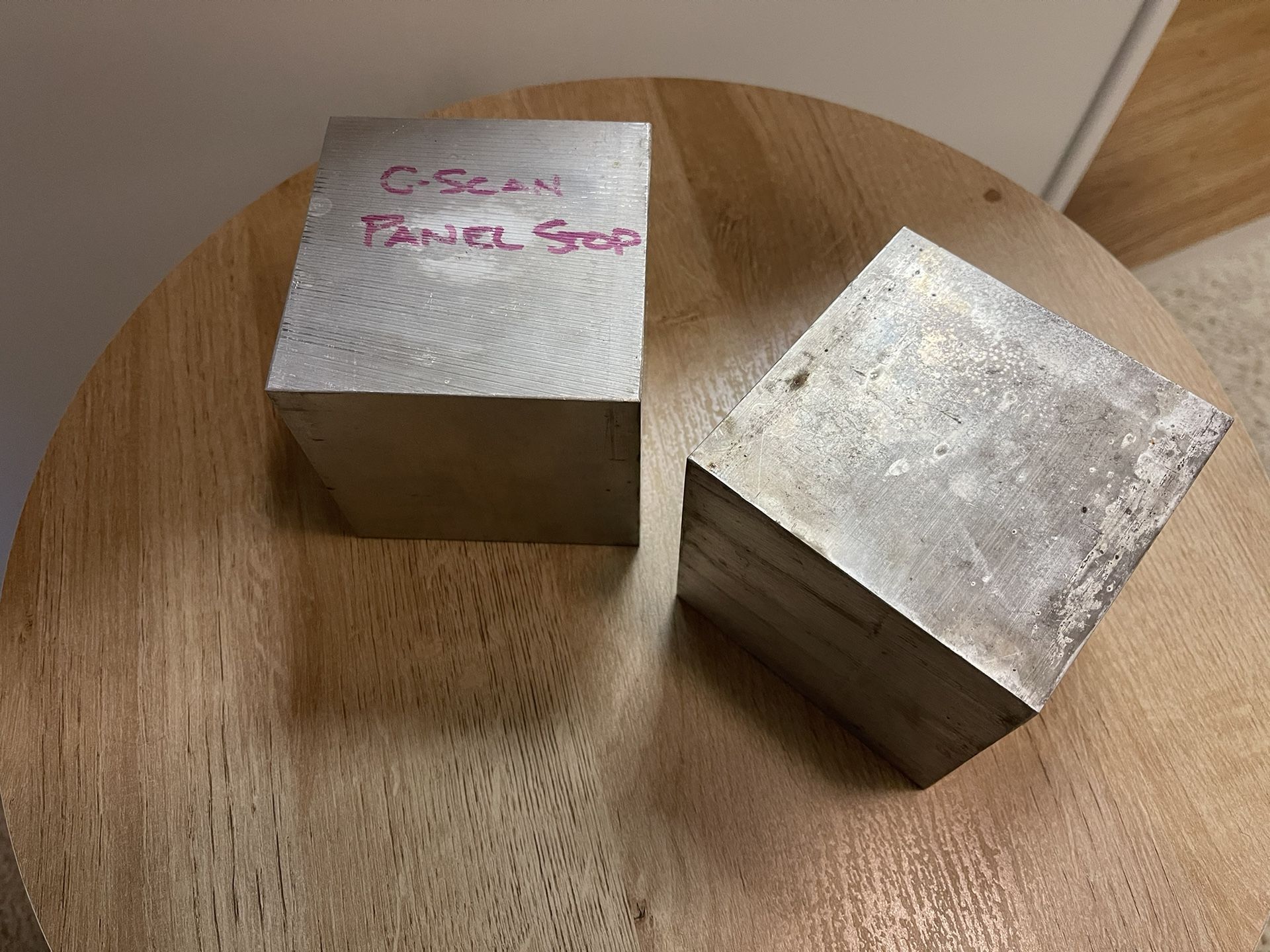 Solid Aluminum Blocks 4” square