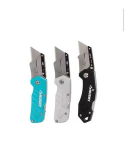 Husky 3pk Lock Back Utility Knife Set