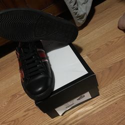 Gucci Black Ace Flames