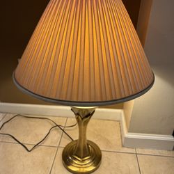 Vintage Stiffel Brass Table Lamp with 2 Shades 